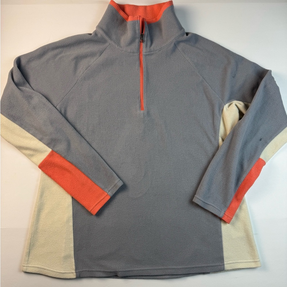 Columbia Men's Zip up 1/4 zip pullover fleece long sleeve shirt size XL